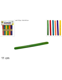 STECCHE COLORATE 11 CM 50 PEZZI