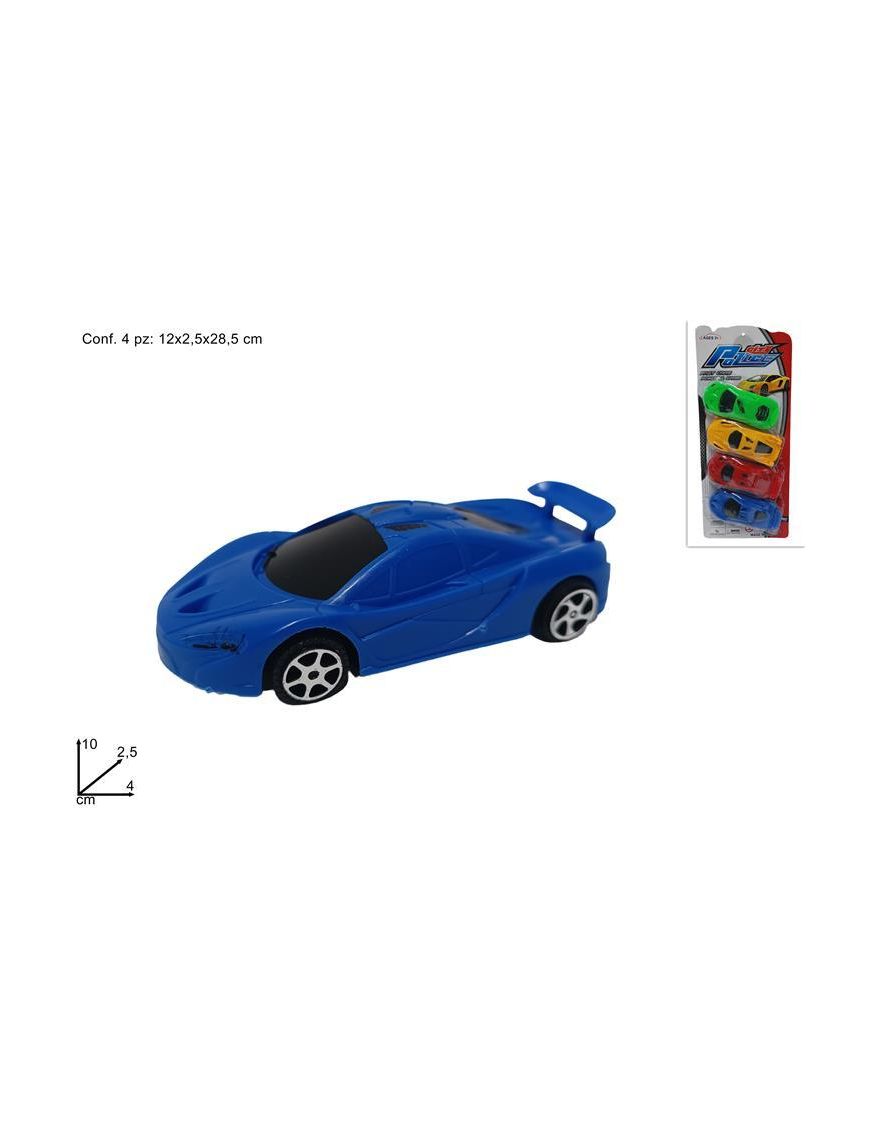 SPORTS CARS 4 PIECES