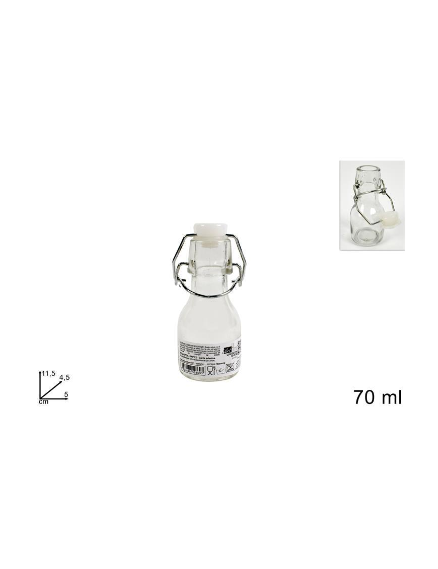 70 ML BOTTLE WITH HERMETIC CAP