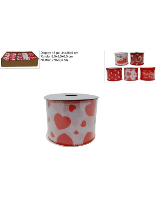 VALENTINE'S DAY RIBBON 6.3x270cm