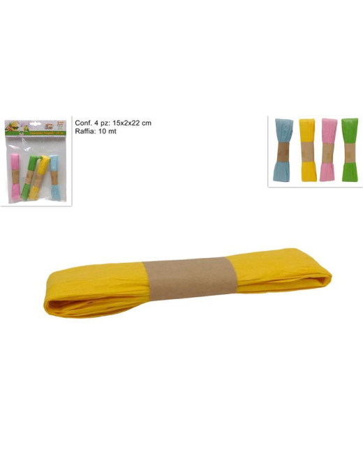 PAPER RAFFIA CORD 10m 4pcs