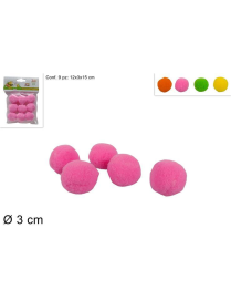 PALLINE OVATTA 3 CM 9 PEZZI