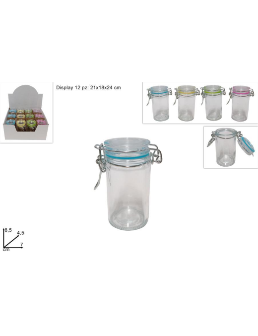 L. GLASS HERMETIC JAR HIGH