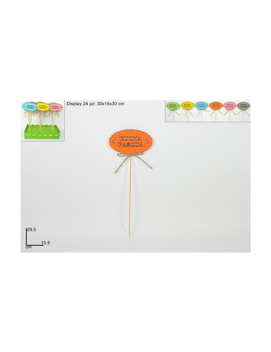 SPILLONE 29,5 CM BUONA PASQUA