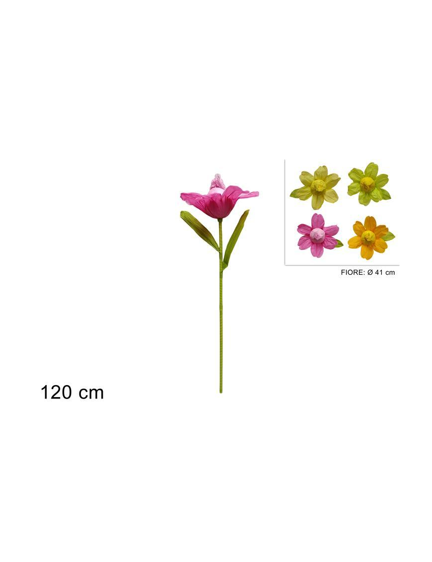 L.CREPE PAPER FLOWER 120cm