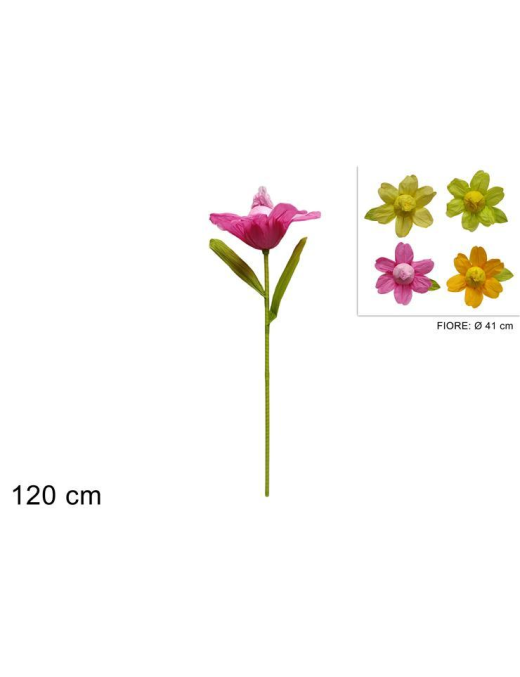 L.CREPE PAPER FLOWER 120cm