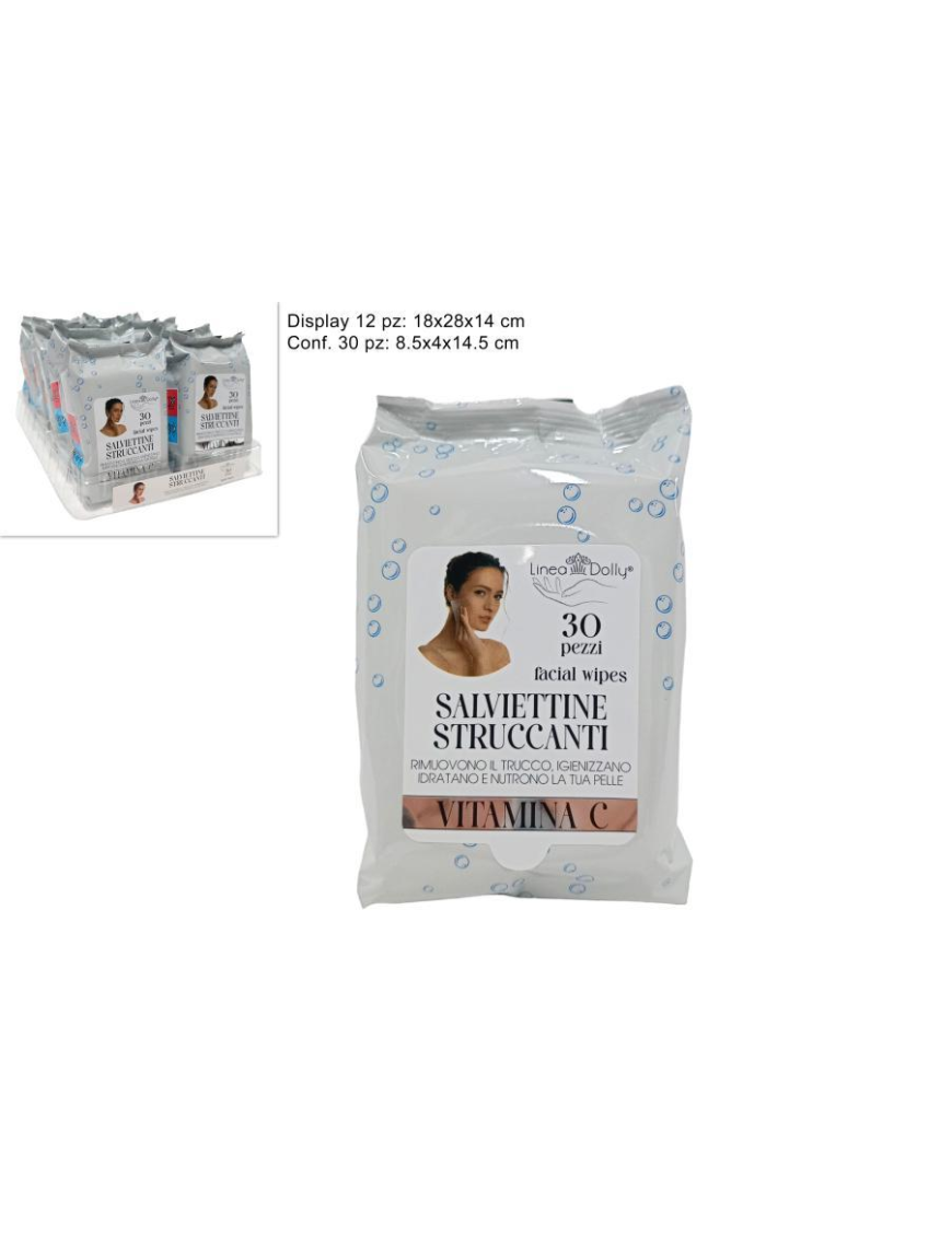 SALVIETTINE STRUCCANTI 30 pezzi VITAMINA C