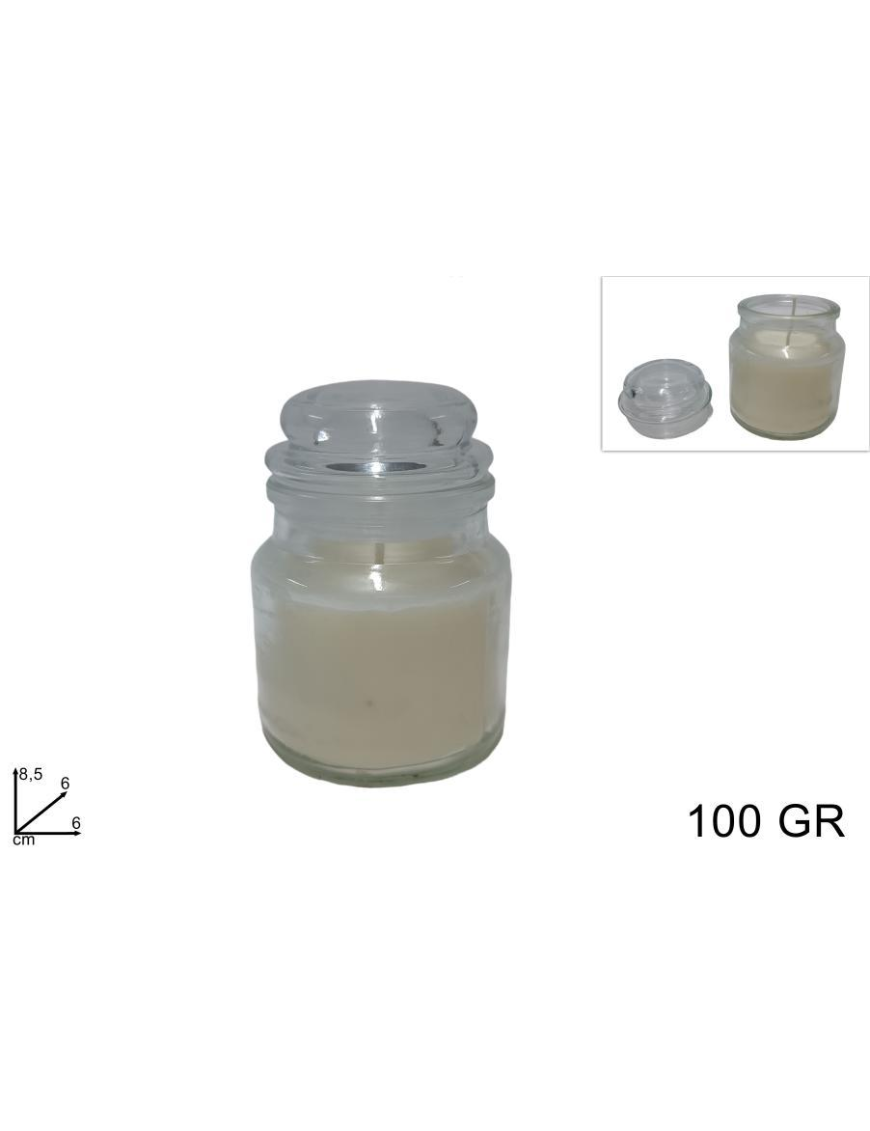 SCENTED COTTON CANDLE 100gr IN JAR