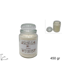 CANDELA PROFUMATA COTONE 450gr IN GIARA