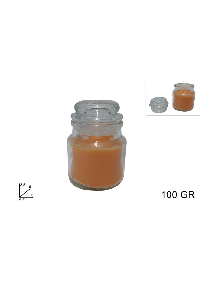 ORANGE SCENTED CANDLE 100gr IN JAR