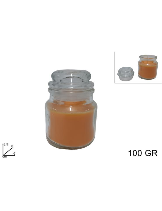 ORANGE SCENTED CANDLE 100gr IN JAR