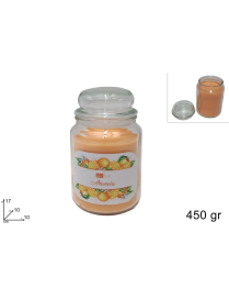 CANDELA PROFUMATA ARANCIA 450gr IN GIARA