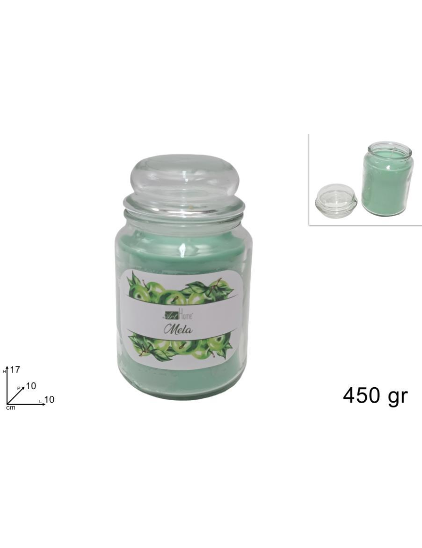 CANDELA PROFUMATA MELA 450gr IN GIARA