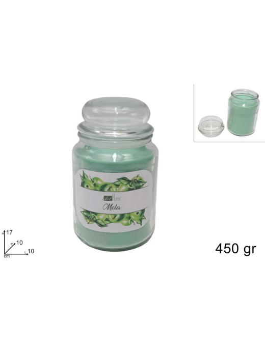 CANDELA PROFUMATA MELA 450gr IN GIARA