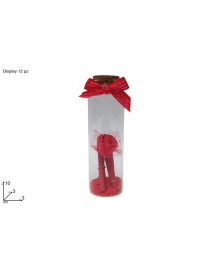 VALENTINE'S DAY GLASS BOTTLE 10 centimetres