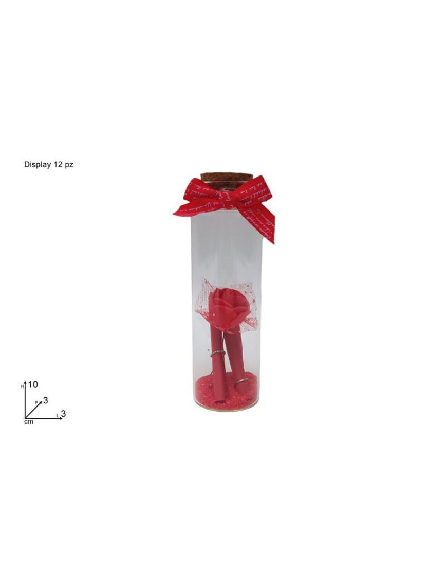 VALENTINE'S DAY GLASS BOTTLE 10 centimetres