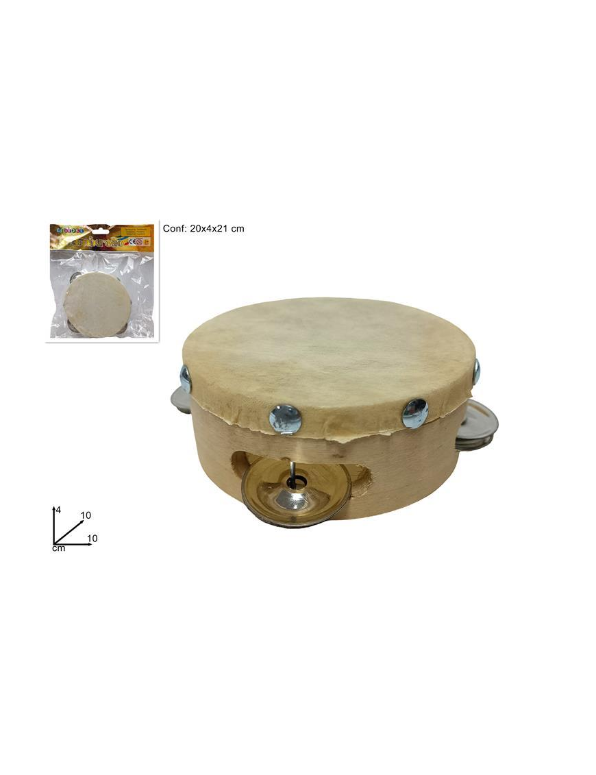 TAMBURELLO LEGNO 10cm