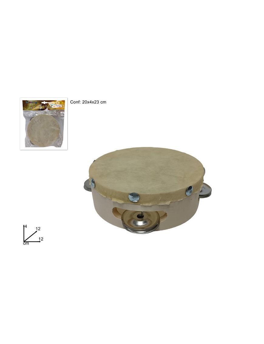 TAMBURELLO LEGNO 12cm