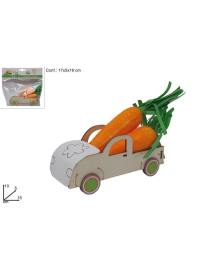 WOODEN VAN with 15cm CARROTS