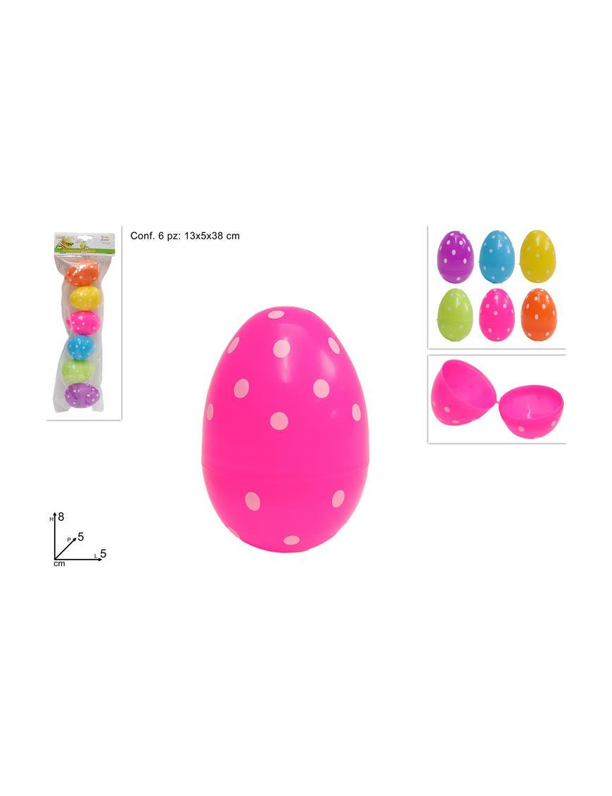 POLKA POLKA EGG BOX 8cm 6 pieces