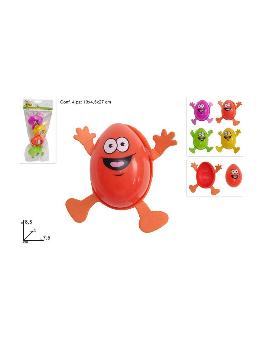 FUNNY EGG BOX 6.5cm 4 pieces