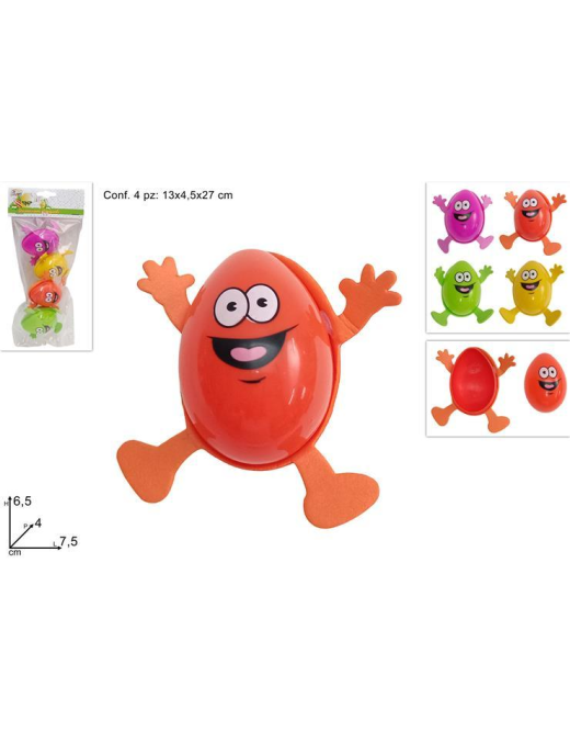 FUNNY EGG BOX 6.5cm 4 pieces