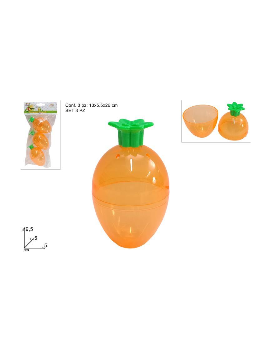 CARROT BOX 9.5cm 3 pieces