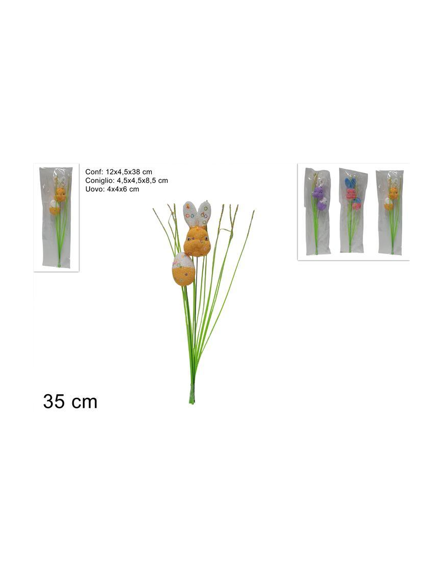 SPILLONE 35 centimetri CONIGLIO CON UOVO