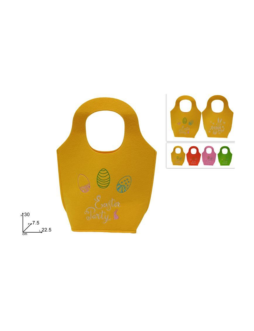 FELT HANDBAG 22x30 centimeters