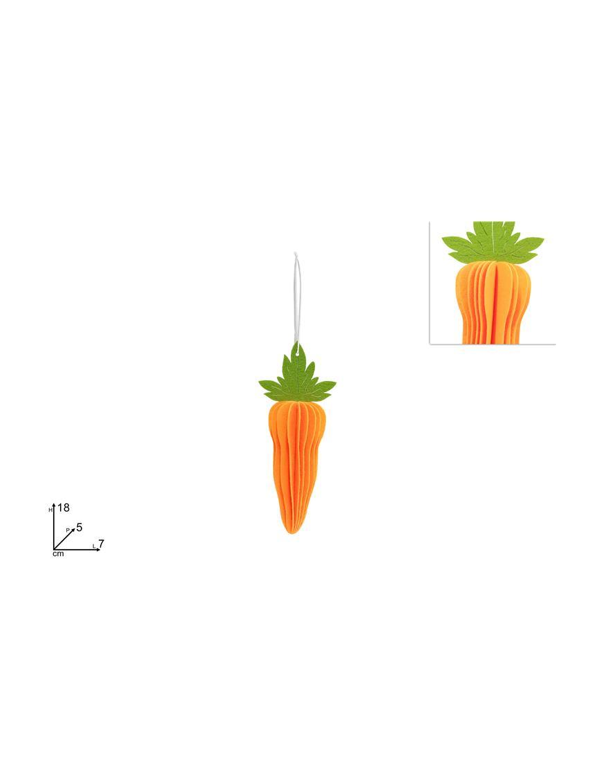APPENDINO CAROTA 18 centimetri IN FELTRO