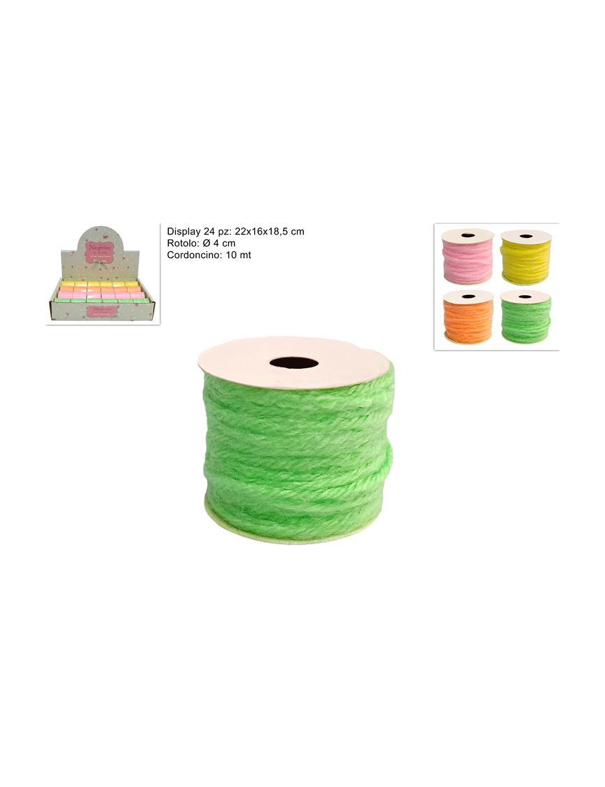 ROTOLO CORDONCINO LANA 10 metri
