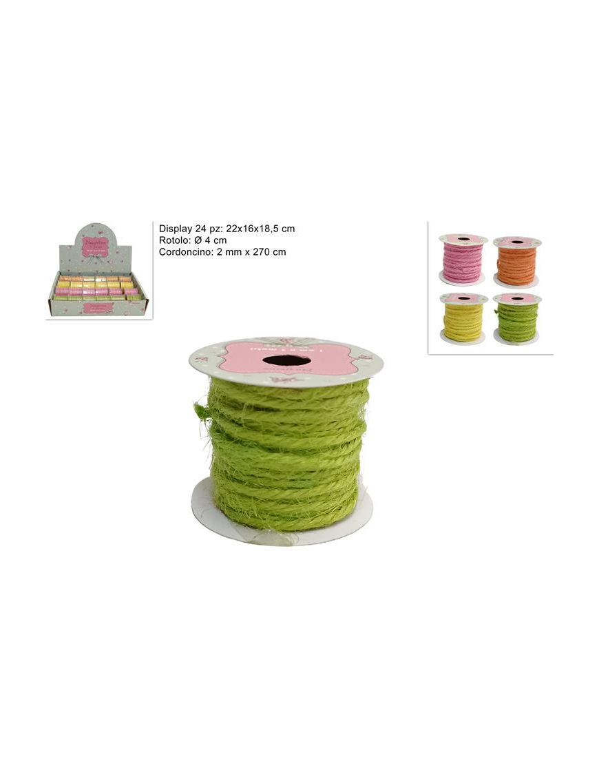 ROTOLO CORDONCINO 2 millimetri x 270 centimetri