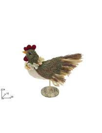 GALLINA IN COCCO 24 centimetri
