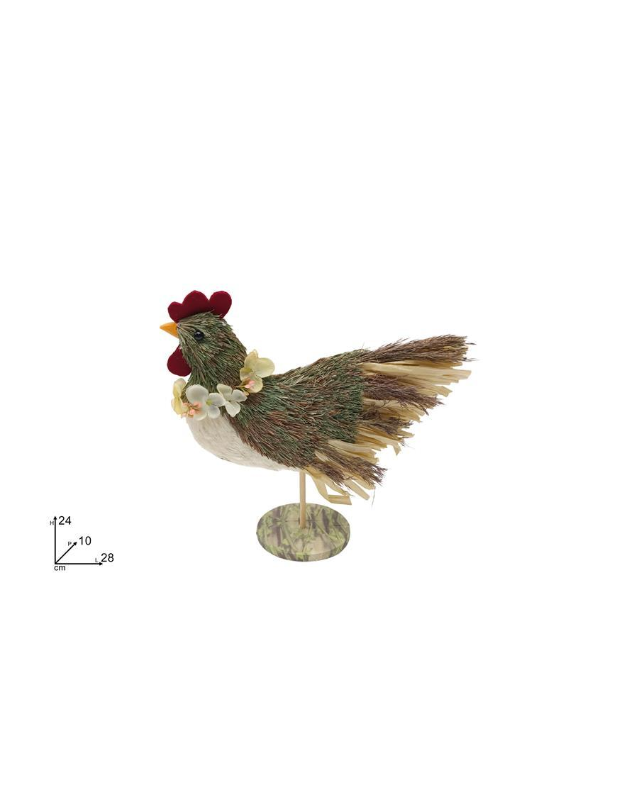 GALLINA IN COCCO 24 centimetri
