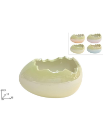 BICOLOR VASO UOVO 16 centimetri PERLATO