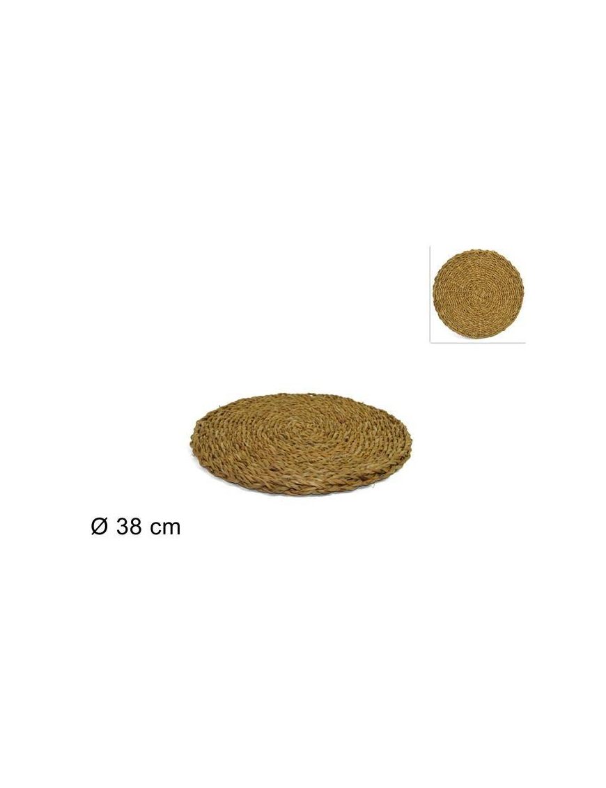 ROUND WICKER TRIVET 38 CENTIMETERS