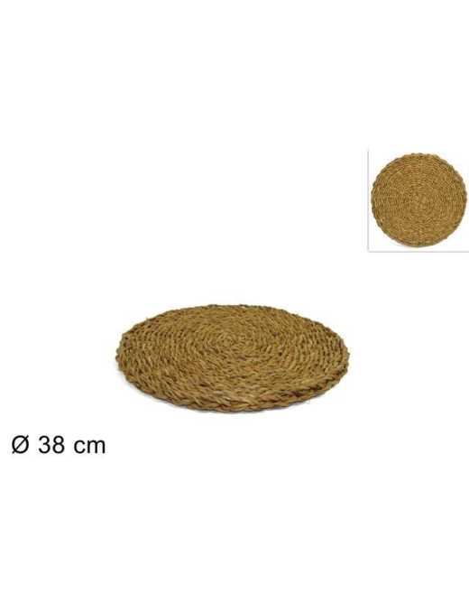 ROUND WICKER TRIVET 38 CENTIMETERS