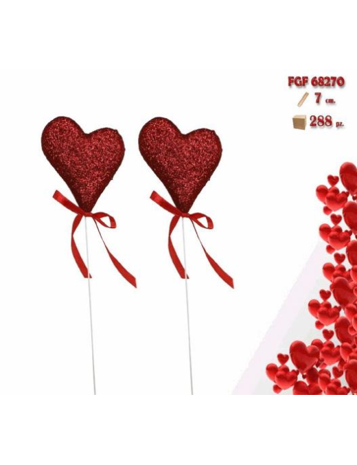 SPILLONE CUORE  7cm 2pz 68270