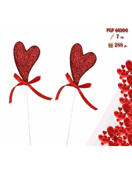 SPILLONE CUORE  7cm 2pezzi