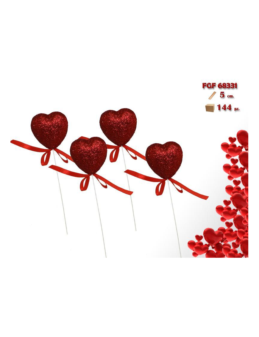 SPILLONE CUORE  5cm 4pezzi
