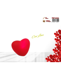 LUMINOSO CUORE PLASTICA 6cm