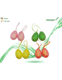 COLOR POLYSTYRENE EGGS 5cm 8pcs 95905