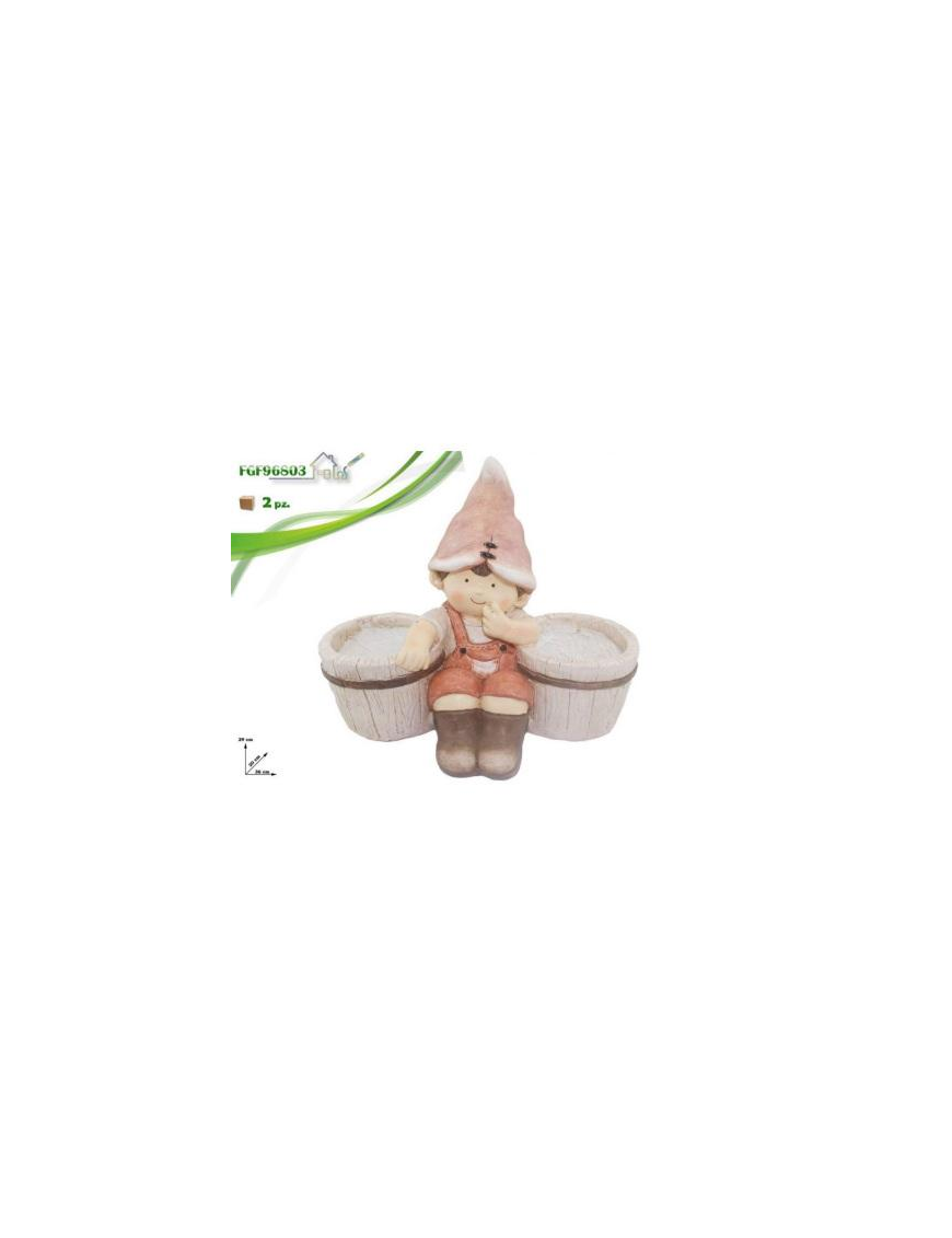 BAMBINO CON VASI 29 CM