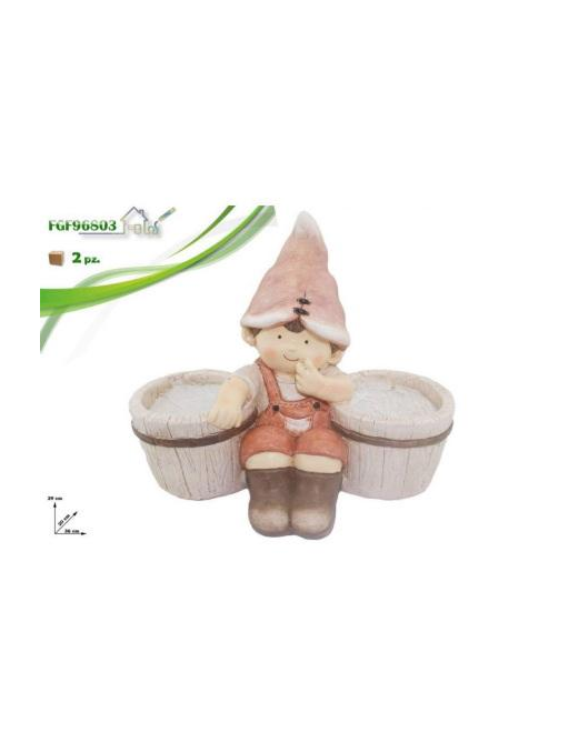 BAMBINO CON VASI 29 CM