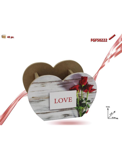 CASSETTA LEGNO CUORE 15x8x15