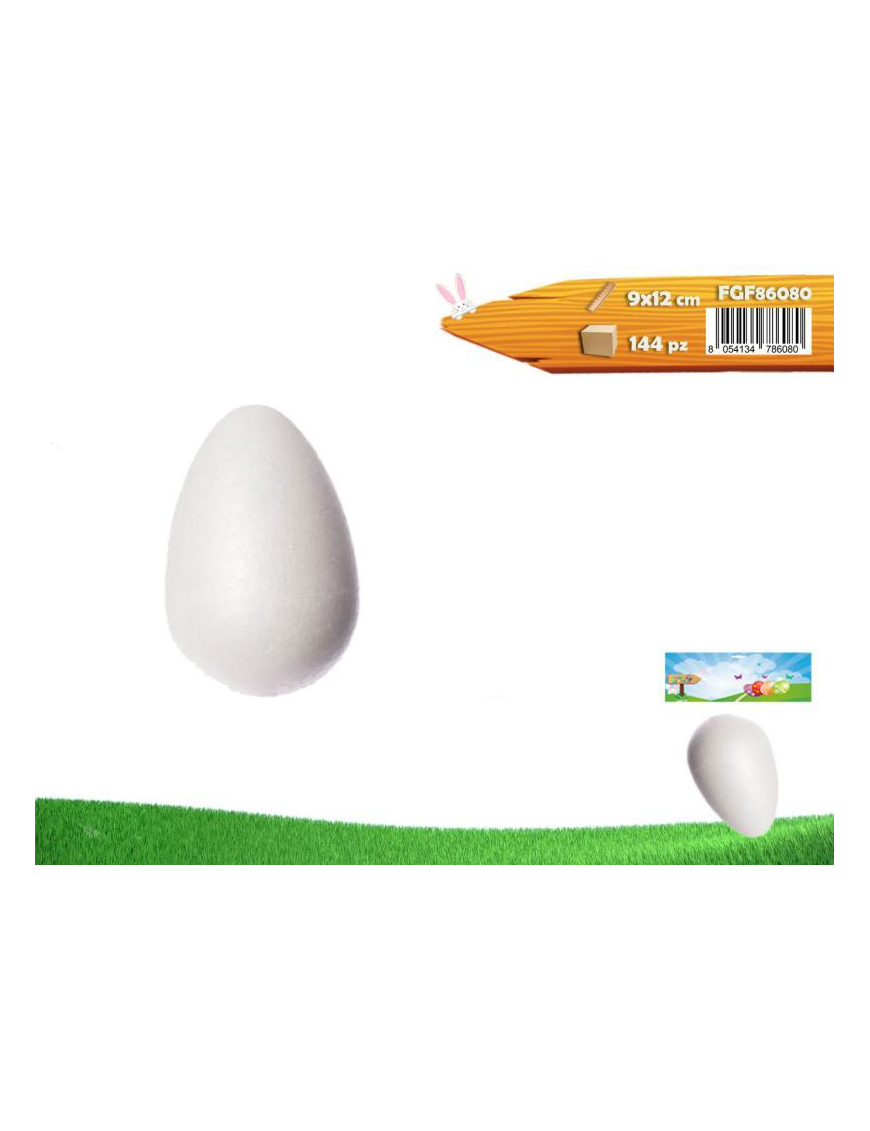 POLYSTYRENE EGG 9x12cm 86080