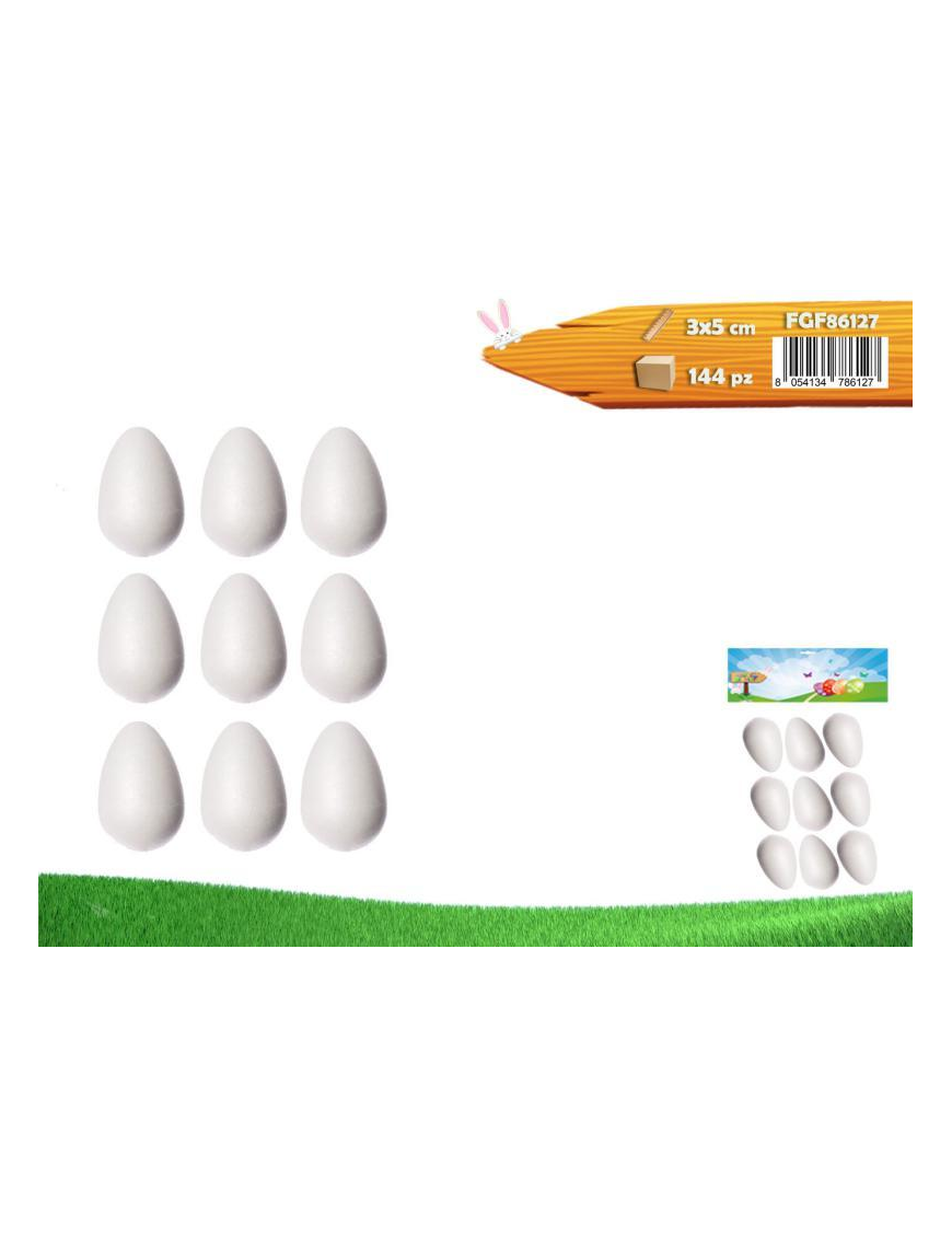 UOVO POLISTIROLO 3x5 CM 9 PEZZI