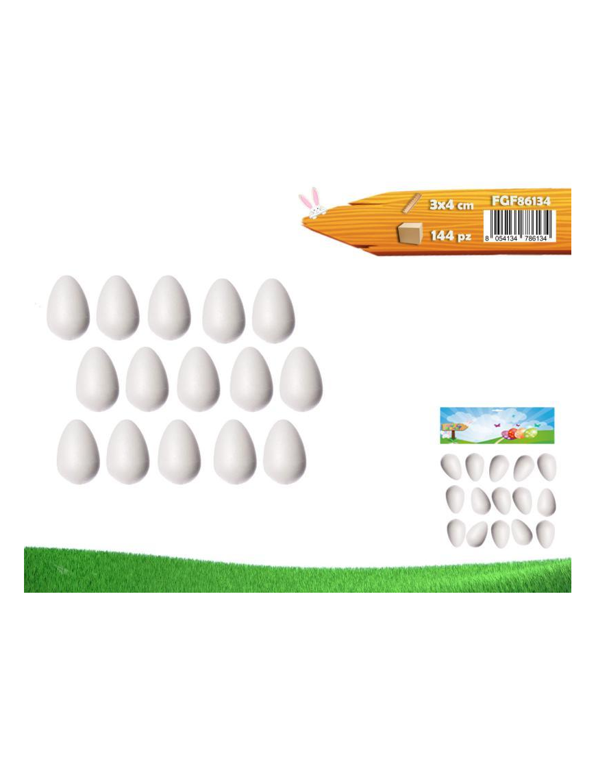 UOVO POLISTIROLO 3x4 CM 15 PEZZI