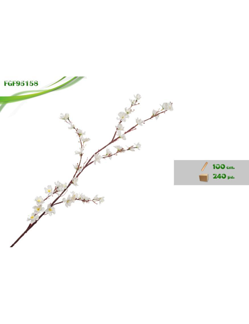 PEACH BRANCH 100cm WHITE 95158