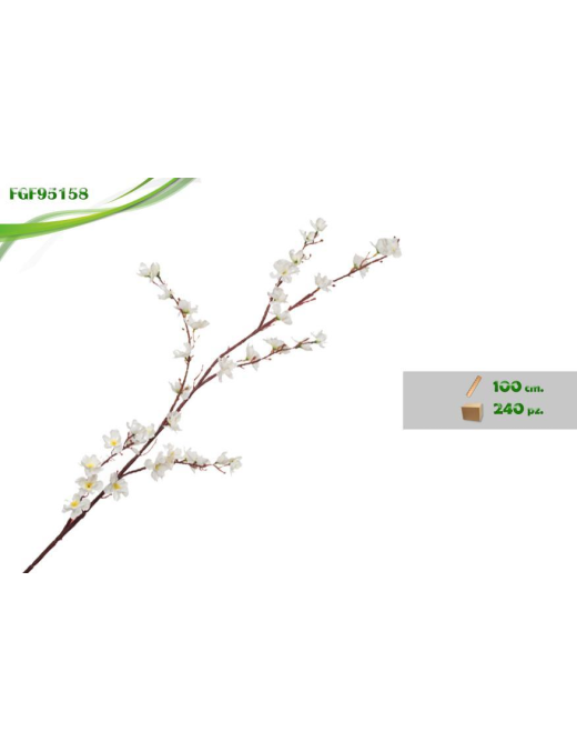 PEACH BRANCH 100cm WHITE 95158